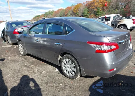 2015 Nissan Sentra S из США, поврежденный, VIN 3N1AB7AP5FY301075